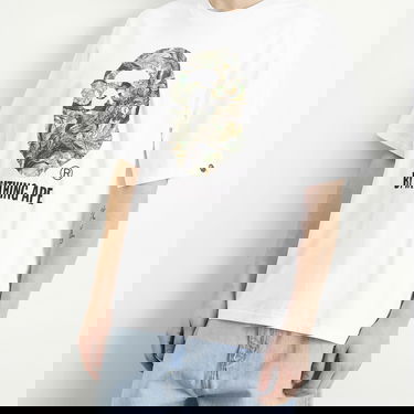 T-shirt BAPE Tree Edge Camo Graphic T-Shirt By Bathing Ape Vit | 001TEL801304M-WHT, 5