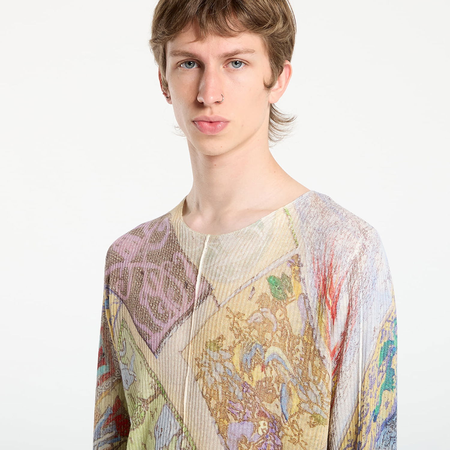 Sweater Diesel Diesel K-Renton Knitwear Long Sleeve T-Shirt Flerfärgad | A19633_0JLCP 7BDA, 1