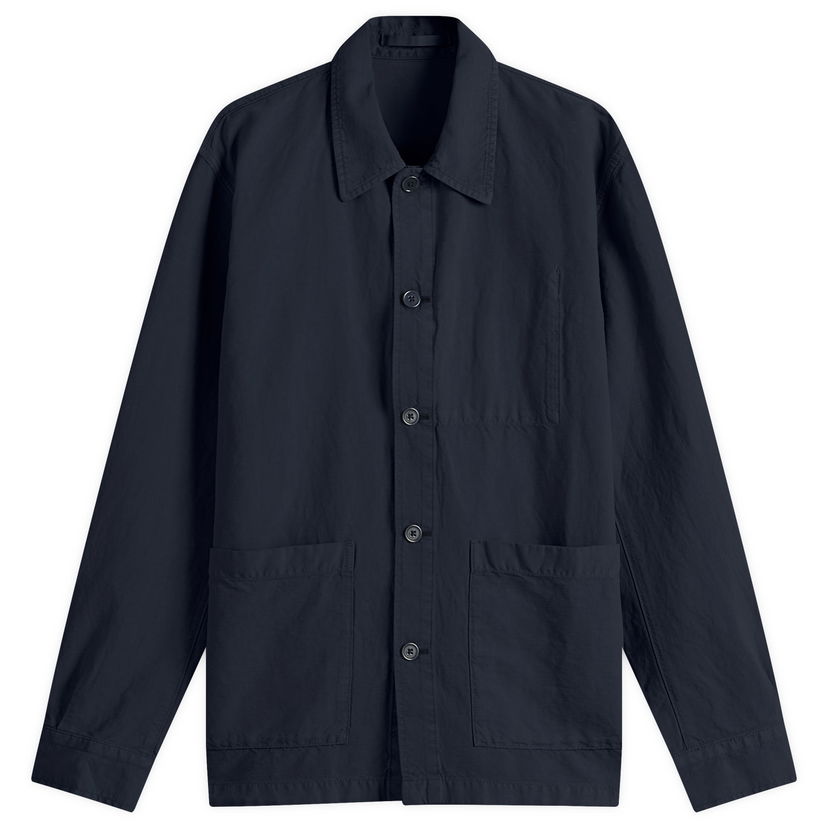 Skjorta NORSE PROJECTS Julian Cotton Linen Overshirt, Size Large Mörkblå | N40-0823-7004