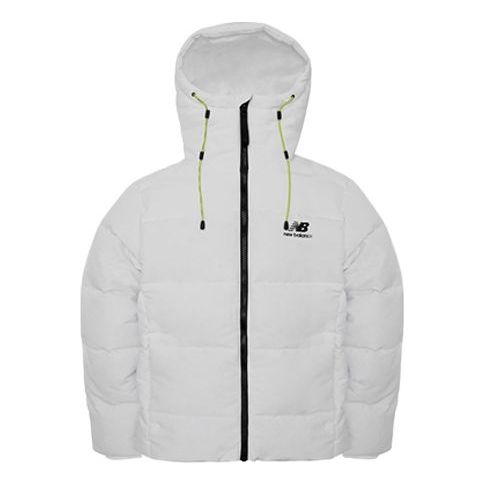 Pufferjacka New Balance Warm Down Jacket Vit | AMJ04359-MUN