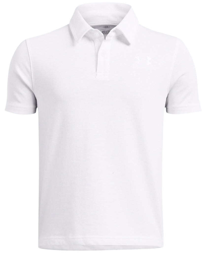 Polotröja Under Armour Under Armour B Icon Polo Shirt Vit | 1387073-100