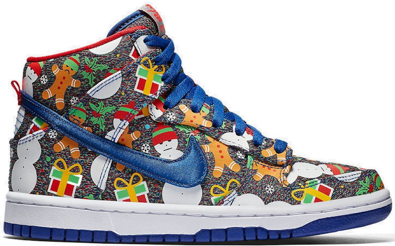 Sneakers och skor Nike SB SB Dunk High Concepts Ugly Christmas Sweater (2017) Flerfärgad | AO1559-446, 0
