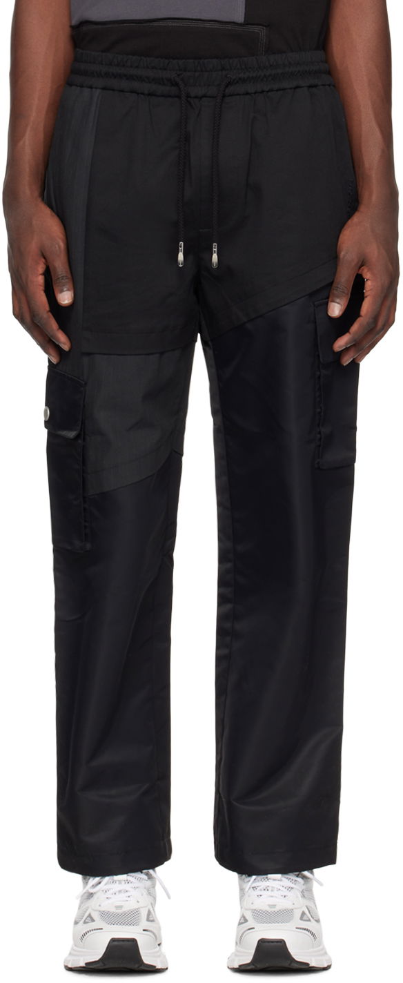 Cargo byxor Feng Chen Wang Feng Chen Wang Paneled Cargo Pants Svart | FMS15TR27B
