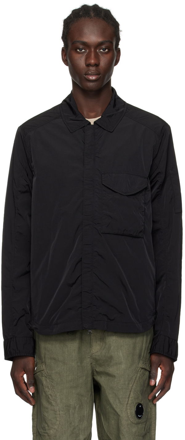 Jacka C.P. Company Zip Jacket Svart | 15CMOS041A-005904G