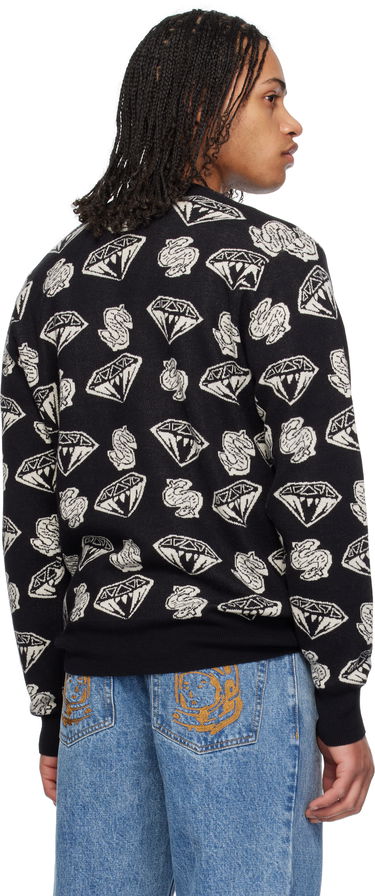 Sweater BILLIONAIRE BOYS CLUB Diamonds & Dollars Knit Sweater Svart | B25130, 2