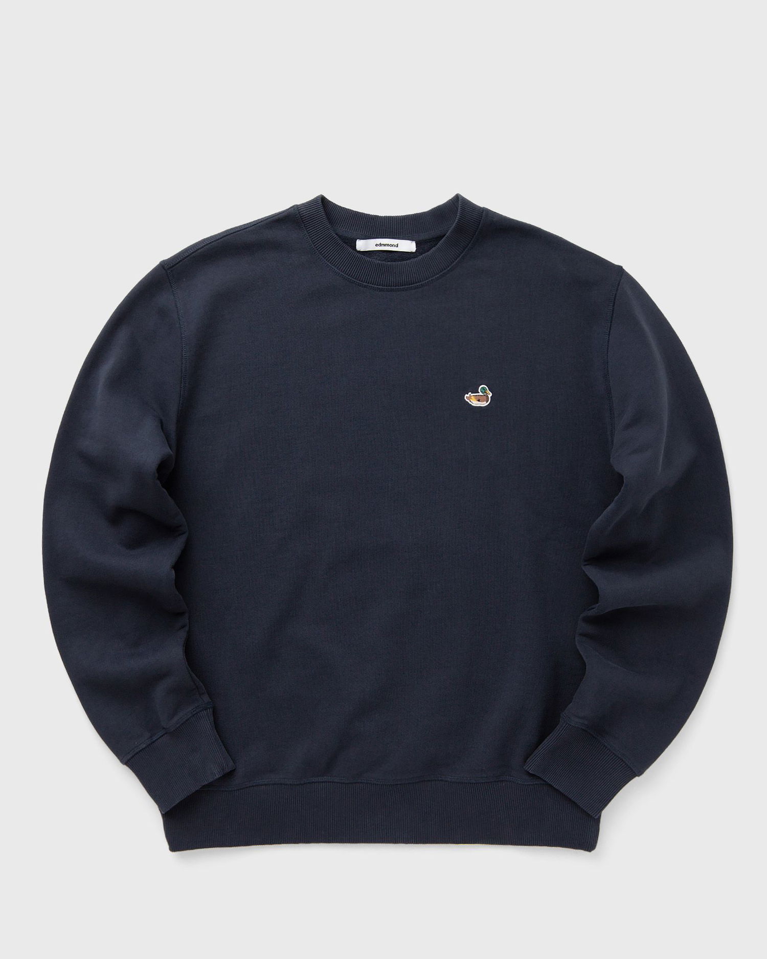Sweatshirt Edmmond Studios Crewneck Sweatshirt with Duck Patch Mörkblå | 325-40-02590, 0