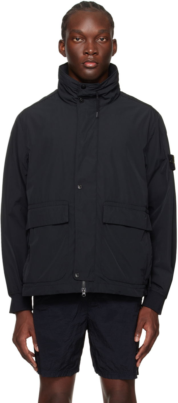 Jacka Stone Island Patch Jacket Svart | 801541626
