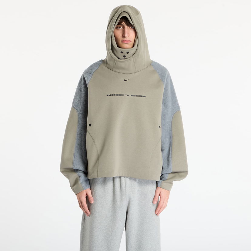Sweatshirt Nike Tech Boreas Oversized Hoodie with Balaclava Hood and Textured Panels Grön | IB3363-320