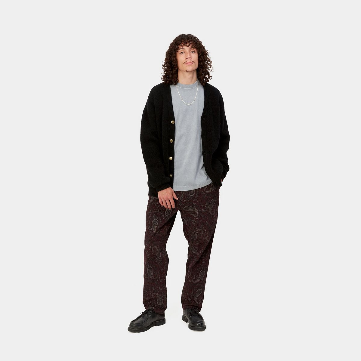 Byxor Carhartt WIP Flint Pant Paisley Print "Buckeye rinsed" Brun | I029443_1U6_02, 1
