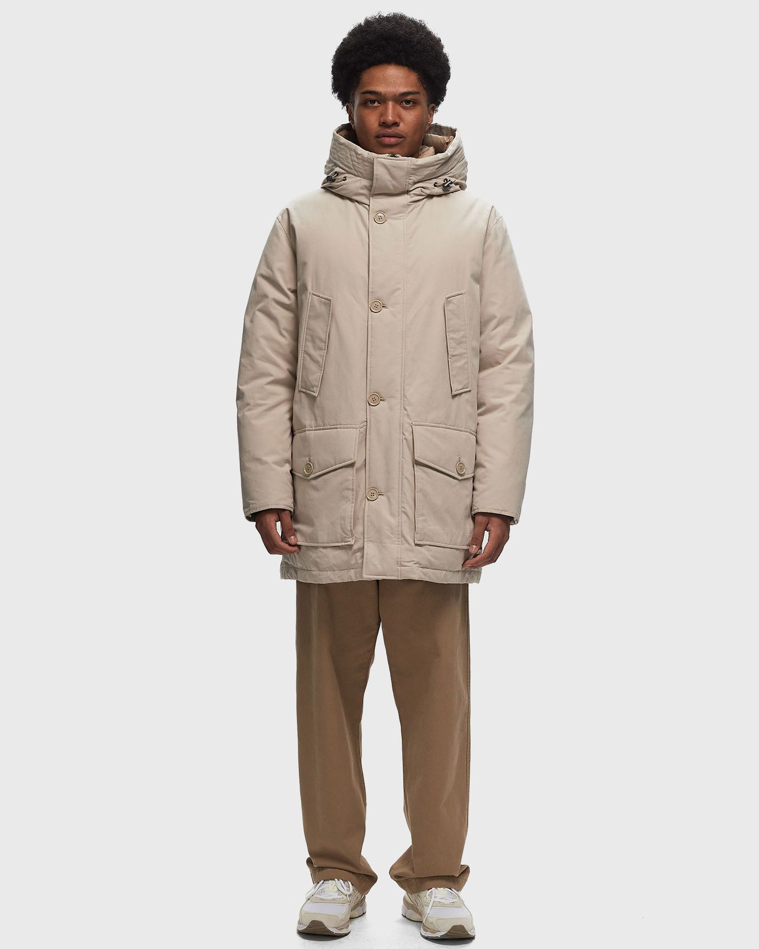 Parkas WOOLRICH ARCTIC PEACHED COTTON Parka Beige | CFWOOU1022MRUT3780-7404, 1