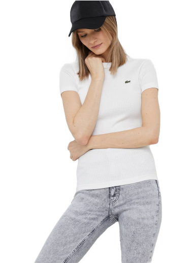 T-shirt Lacoste Slim Fit Organic Cotton T-Shirt Vit | TF5538