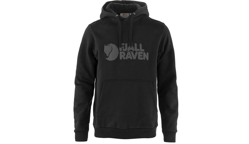 Sweatshirt FJÄLLRÄVEN Logo Hoodie Svart | F84144-550