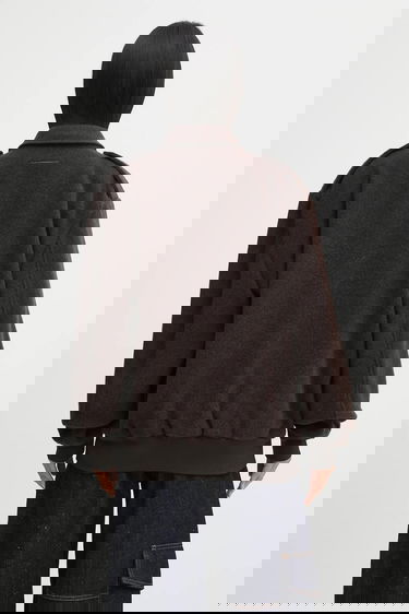 Bomberjacka Maison Margiela MM6 Maison Margiela Wool Jacket Transitional Oversize Brun | S62AN0169.M35635.002F, 2