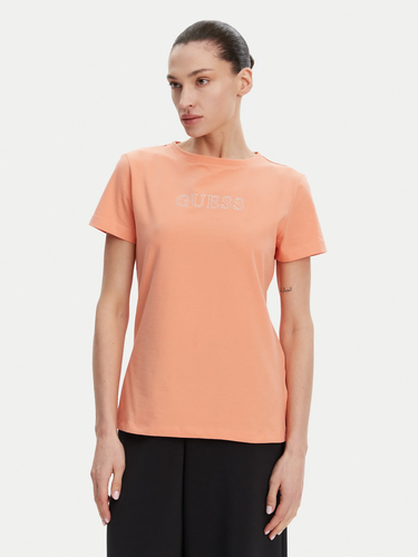 T-shirt GUESS Guess Briana Short Sleeve T-Shirt Orange | V3BI11J1314-G6K7, 0