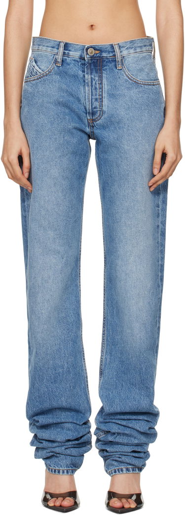 Jeans The Attico Attico Long Scrunch Jeans Blå | 250WCP00214 DDD085AA, 0
