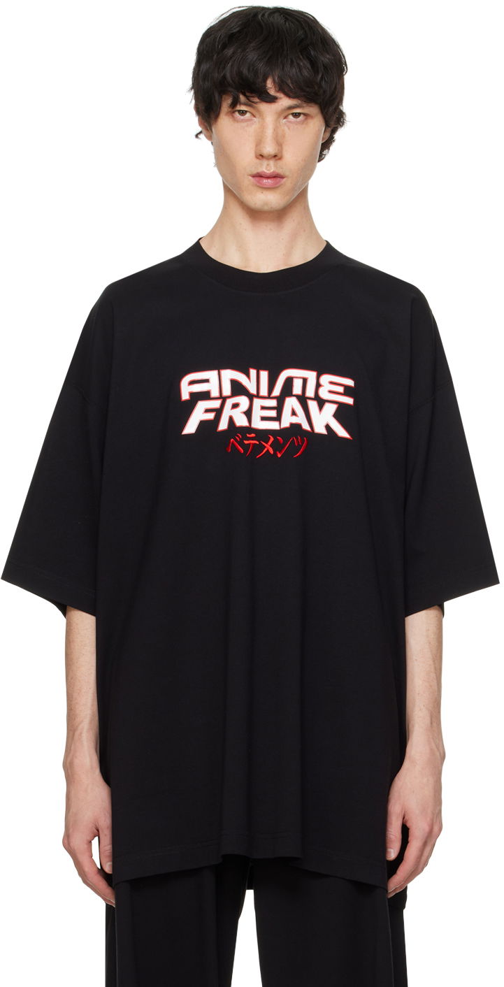T-shirt VETEMENTS Anime Freak' T-Shirt Svart | UE64TR210B, 0