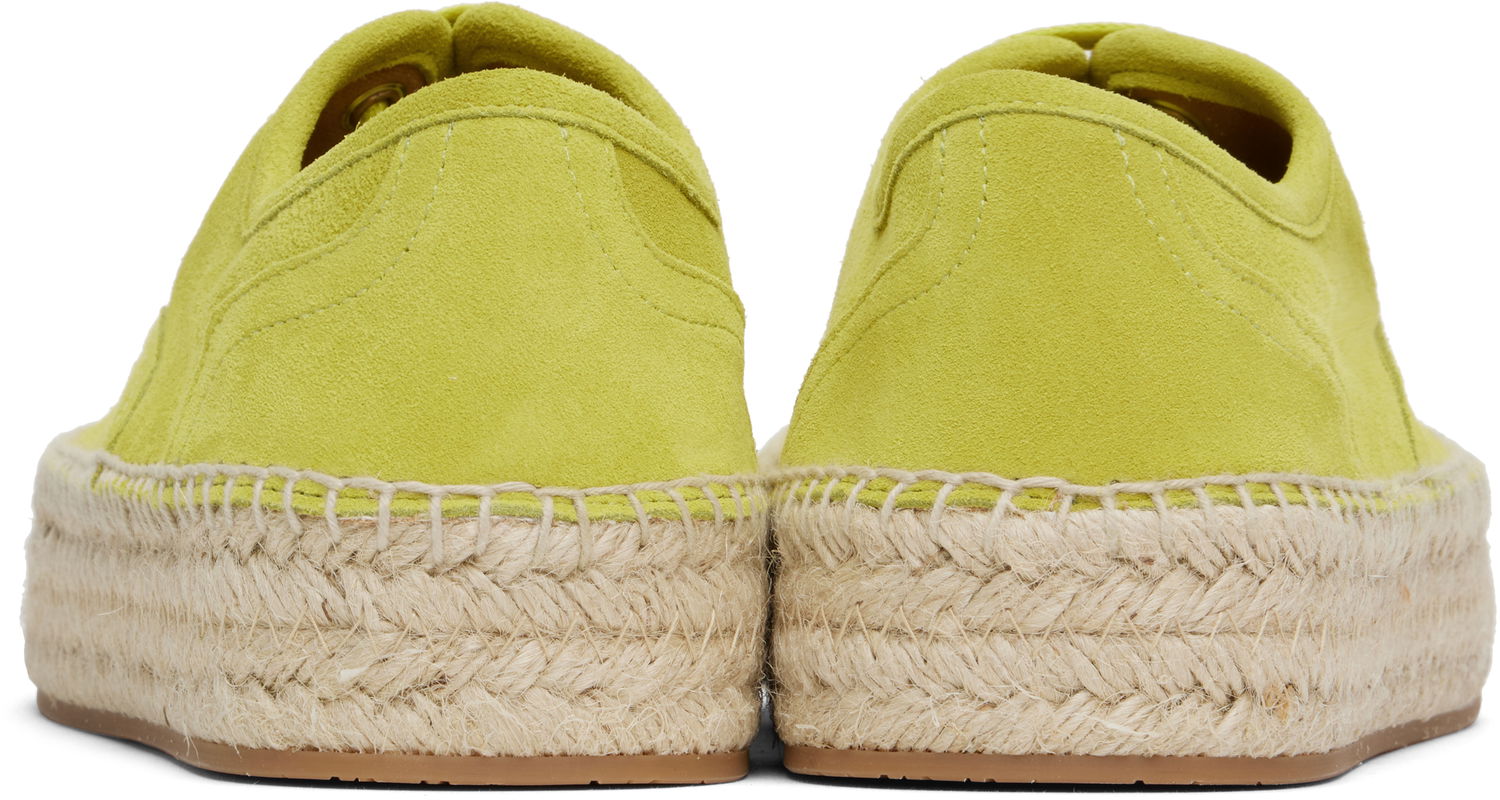 Örhängen JW Anderson JW Anderson Suede Lace-Front Platform Espadrilles Grön | SE0032-LA0240, 1