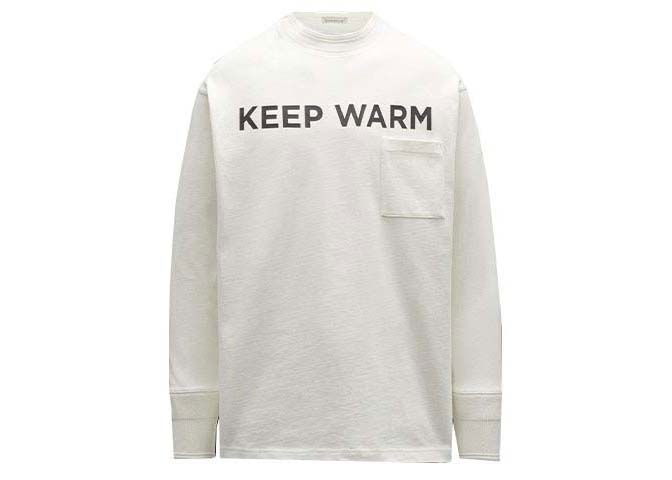 Sweater Moncler Keep Warm Sweatshirt Vit | G20918D00006899H5003