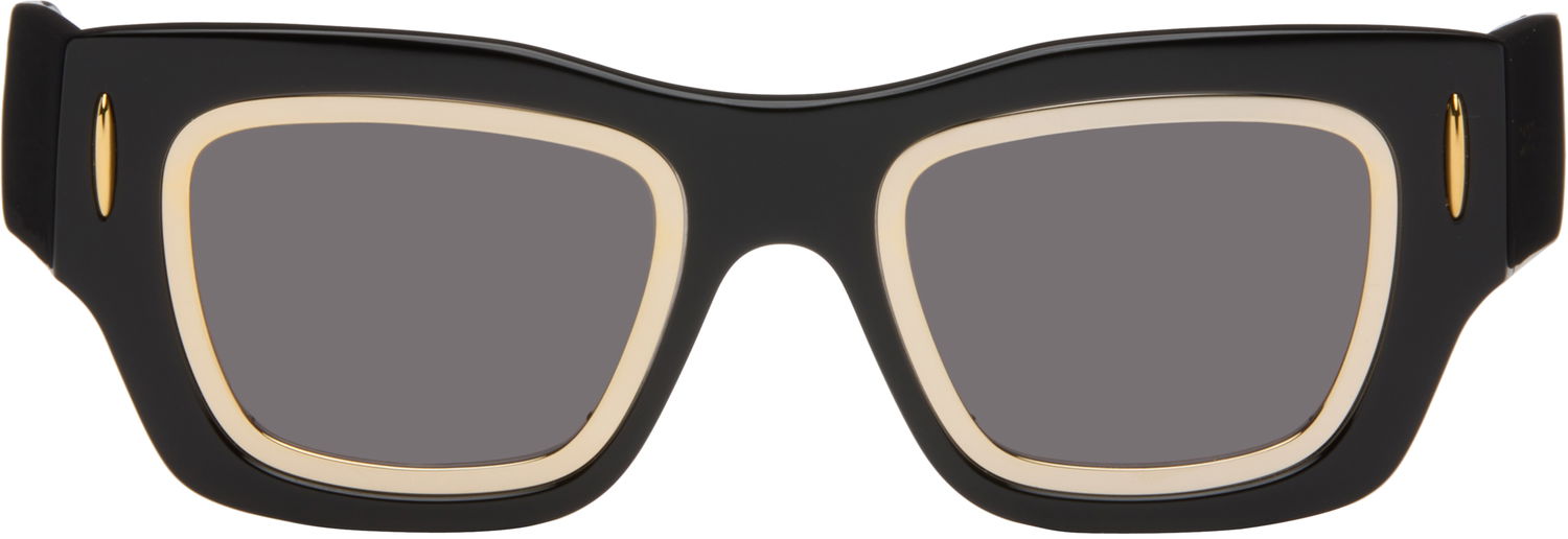 Solglasögon Loewe Loewe Cinema Double Layer Sunglasses Svart | LW40168IM5301A 840126861389, 0