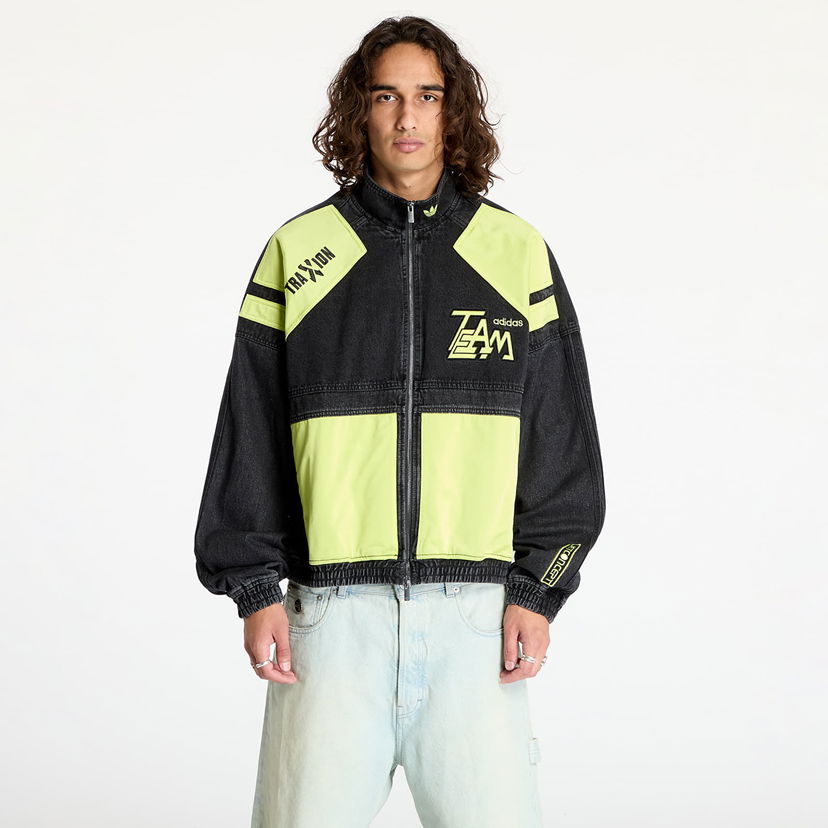 Jacka adidas Originals Adilenium Moto Denim Jacket Black Svart | JN0824