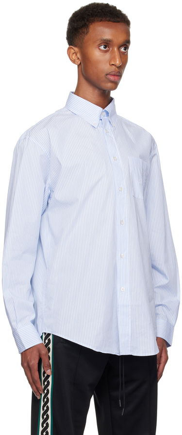 Skjorta Drôle de Monsieur Drôle De Monsieur Striped Shirt Blå | PERM-SH171-CO151-LBE, 1