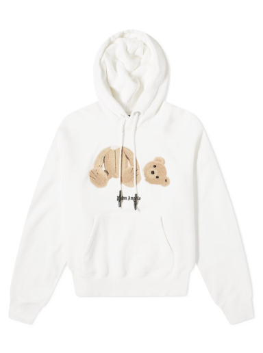 Sweatshirt Palm Angels Kill the Bear Popover Hoody Vit | PMBB058R21FLE0010160
