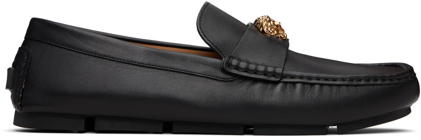 Sneakers och skor Versace Versace 'La Medusa' Driver Loafers Svart | 1019882_1A00693