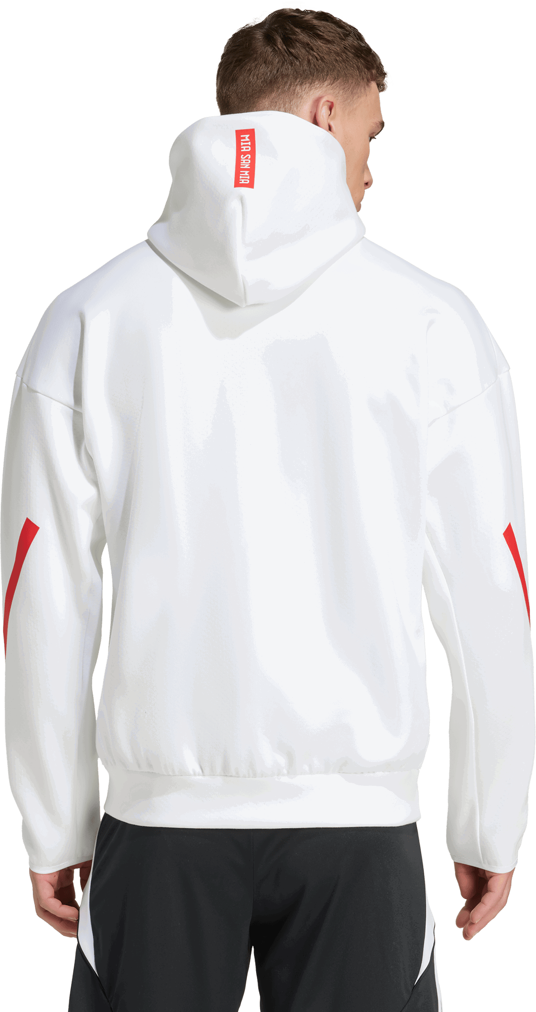 Sweatshirt adidas Originals FC Bayern Munich Z.N.E. Anthem Full-Zip Hoodie Vit | jm9439, 1