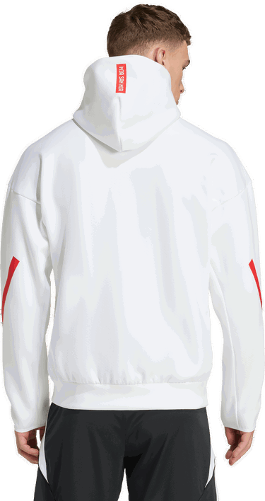 Sweatshirt adidas Originals FC Bayern Munich Z.N.E. Anthem Full-Zip Hoodie Vit | jm9439, 1