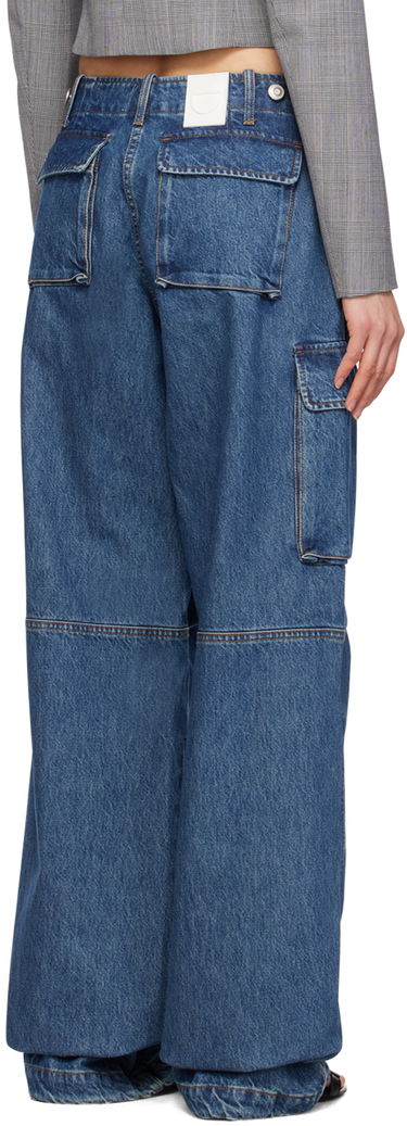 Cargo byxor Coperni Coperni Wide Leg Cargo Denim Pants Blå | COPP40252, 2
