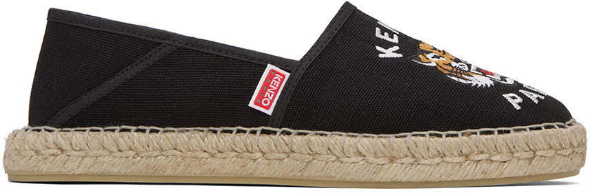 Sneakers och skor KENZO Paris Embroidered Espadrilles "Black" W Svart | FE52ES020F81, 0