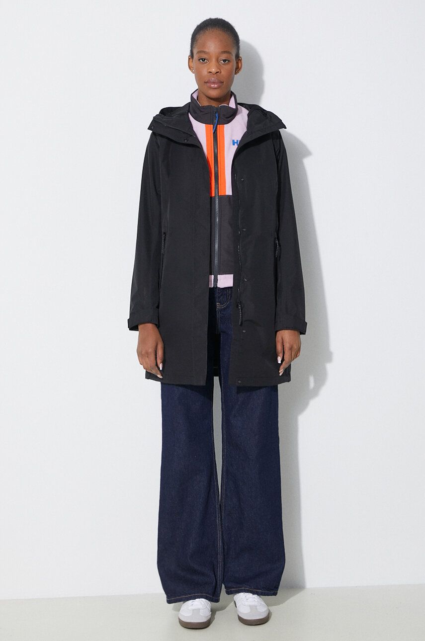 Regnrock Helly Hansen Long Raincoat Svart | 54075, 1