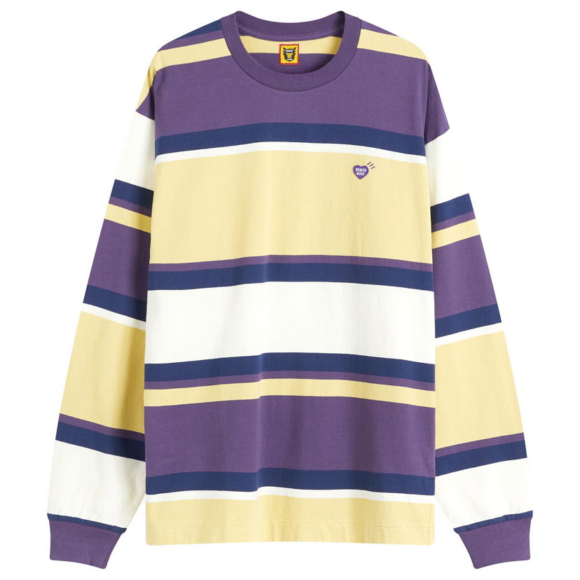 T-shirt Human Made Human Made Striped Long Sleeve T-Shirt Flerfärgad | HM28CS021-YL