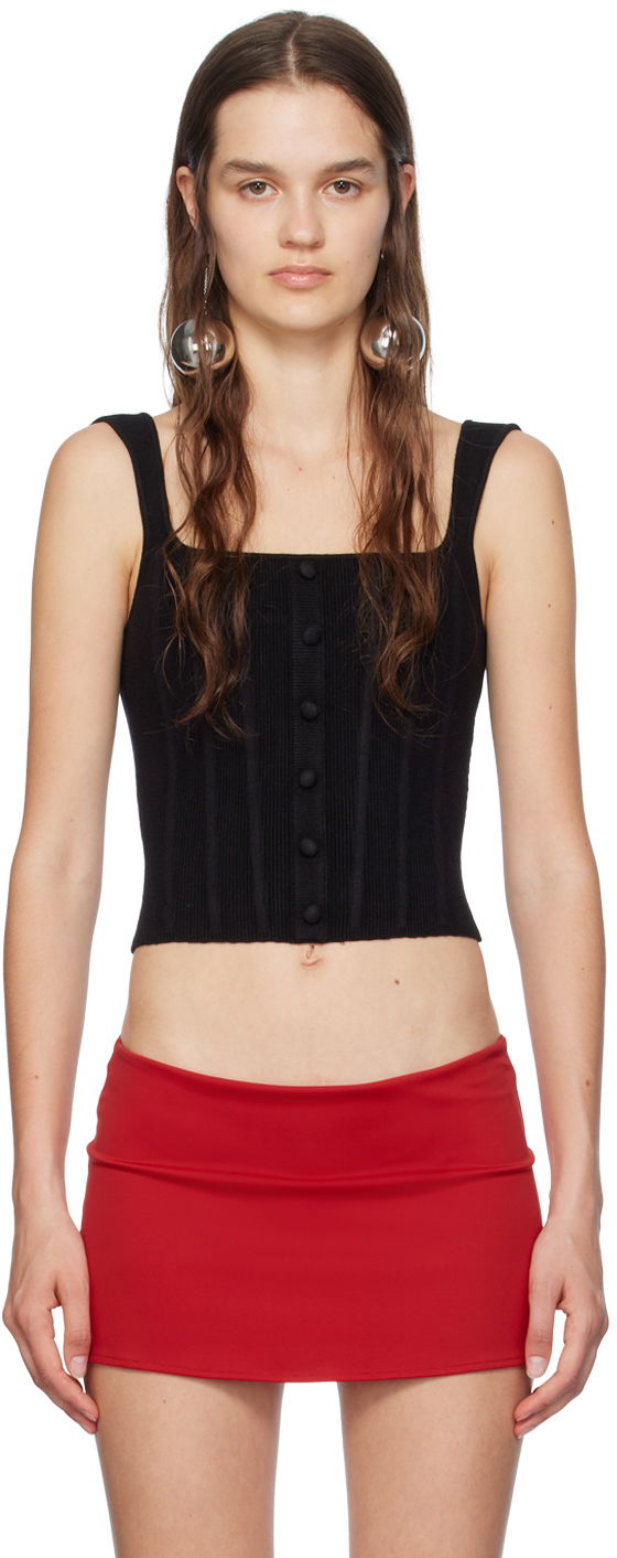 Kjol GUIZIO Guizio Knit Corset Svart | R24601S011