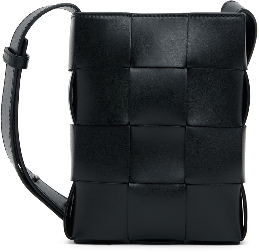 Axelväska Bottega Veneta Bottega Veneta Cassette Shoulder Bag Svart | 729298 VBWD3