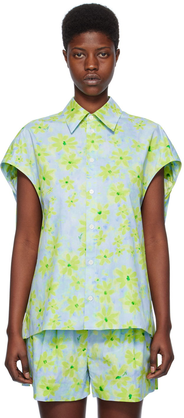 Skjorta Marni Cocoon Shirt Grön | CAMA0565A0 UTC330