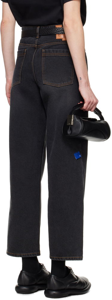 Jeans ADER ERROR Contrast Stitch Straight Leg Jeans Svart | BMSGFYJE0101BK, 2