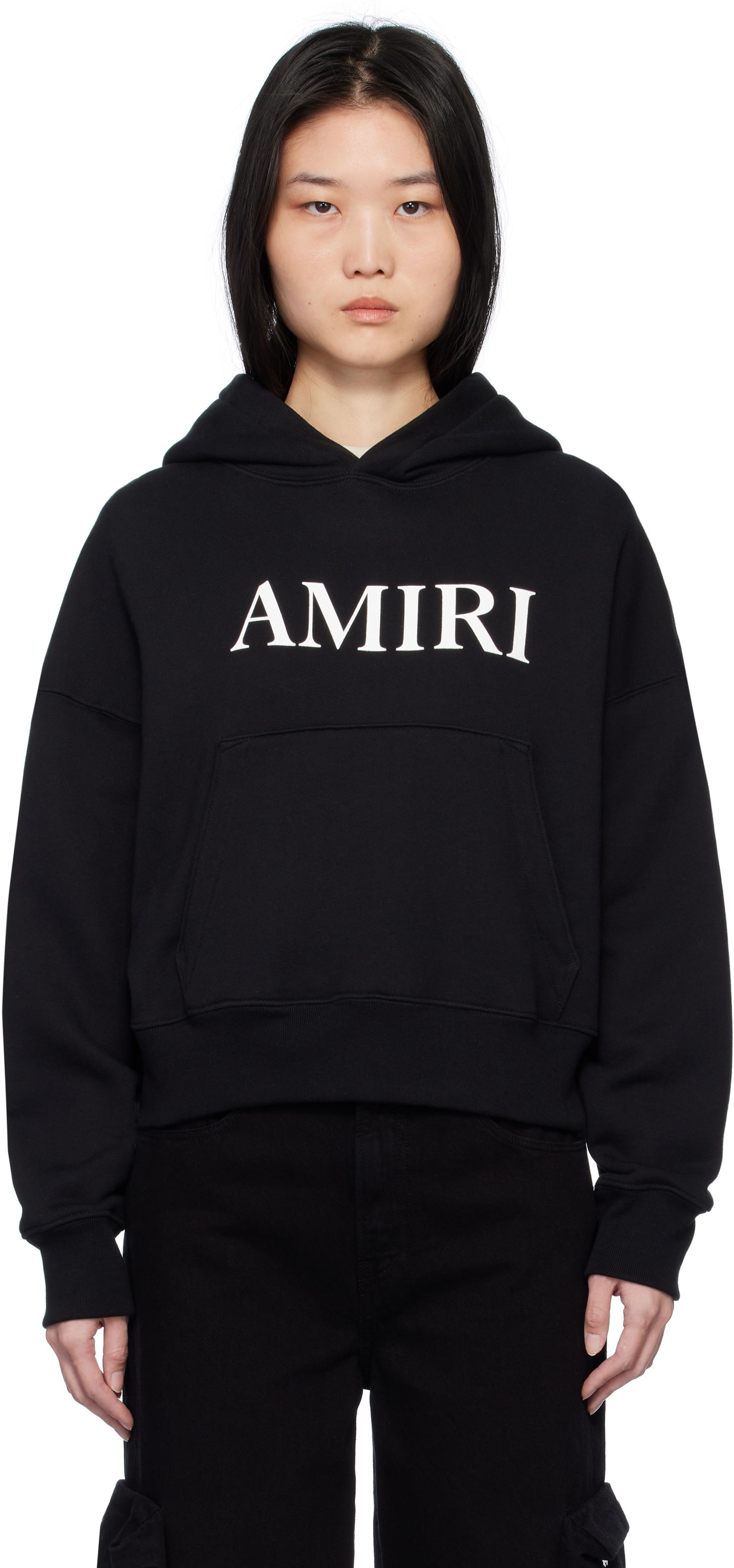 Sweatshirt AMIRI Core Logo Black Hoodie Svart | AWJYHD1019, 0