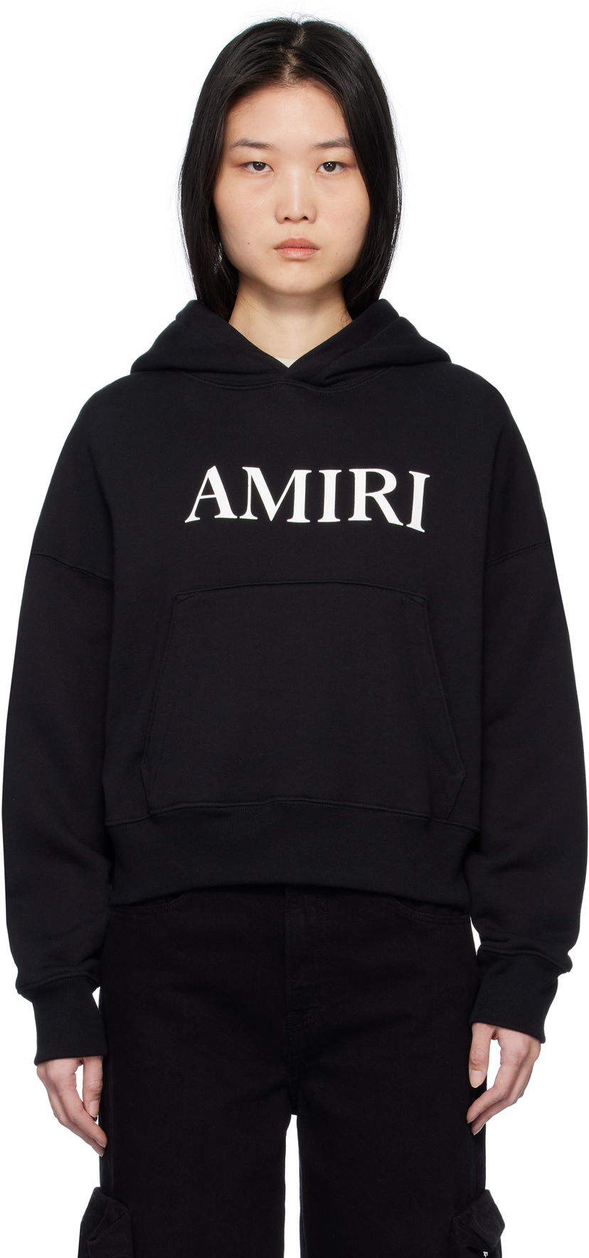 Sweatshirt AMIRI Core Logo Black Hoodie Svart | AWJYHD1019