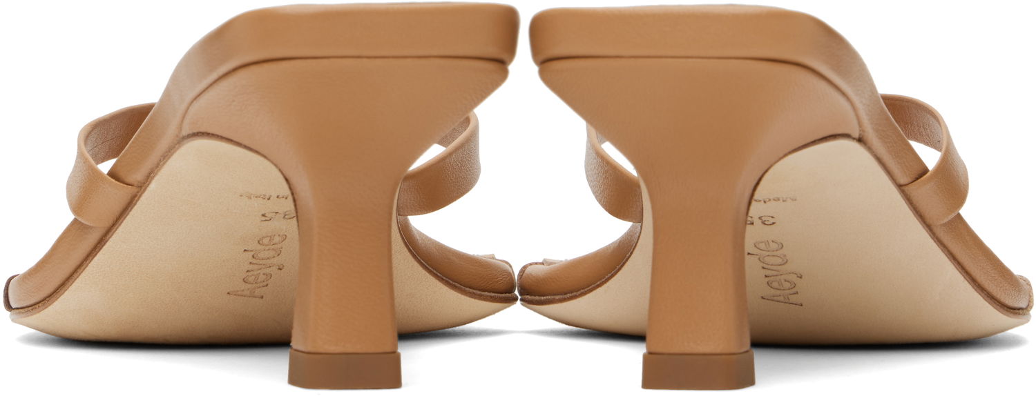 Tillbehör Aeyde Aeyde Wilma Leather Toe-Post Heeled Sandals Brun | A11-HS-ADRS55CI-0221-717-007, 1
