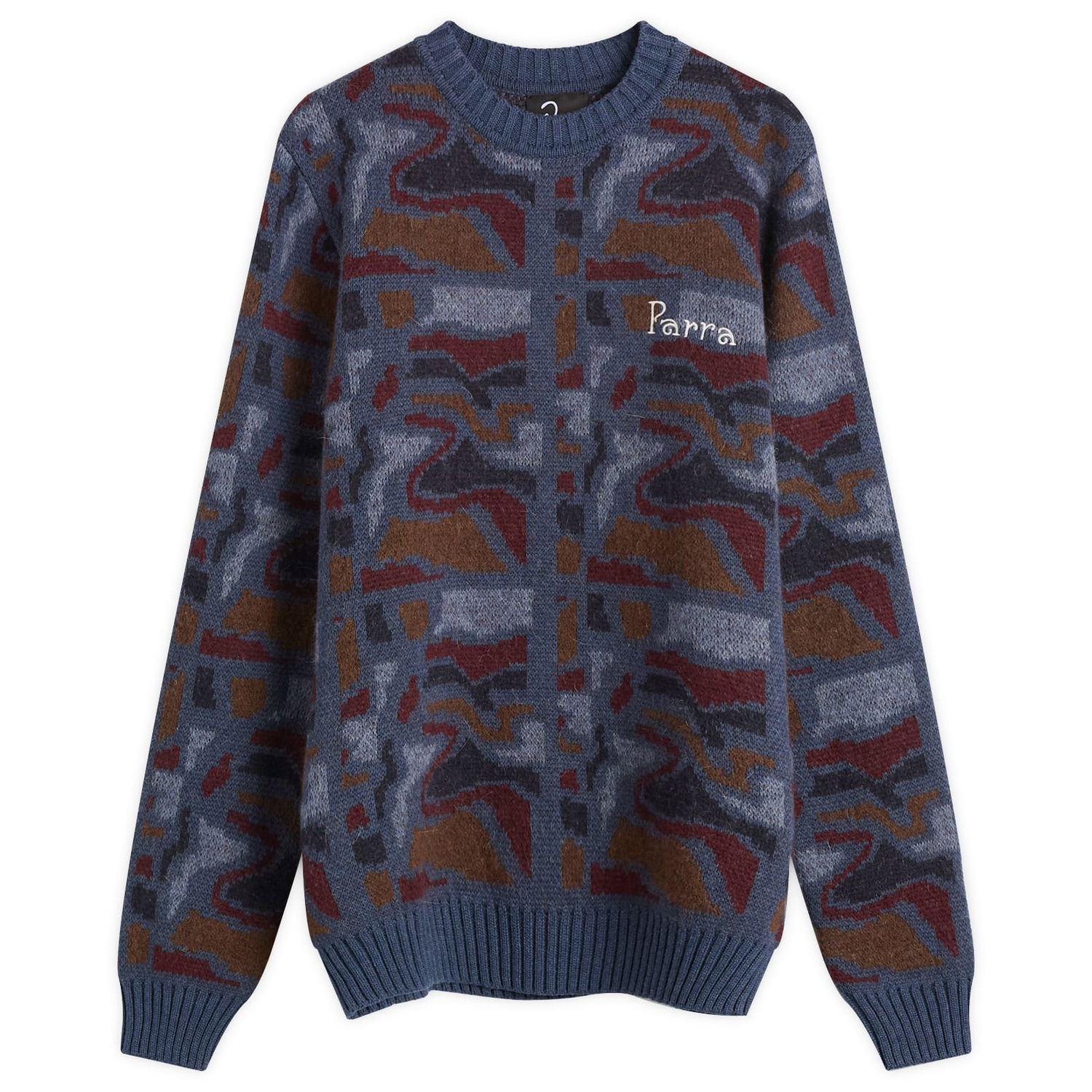 Sweater By Parra Repeat FTP Booster Knit Jumper Flerfärgad | 54335-BLU, 0