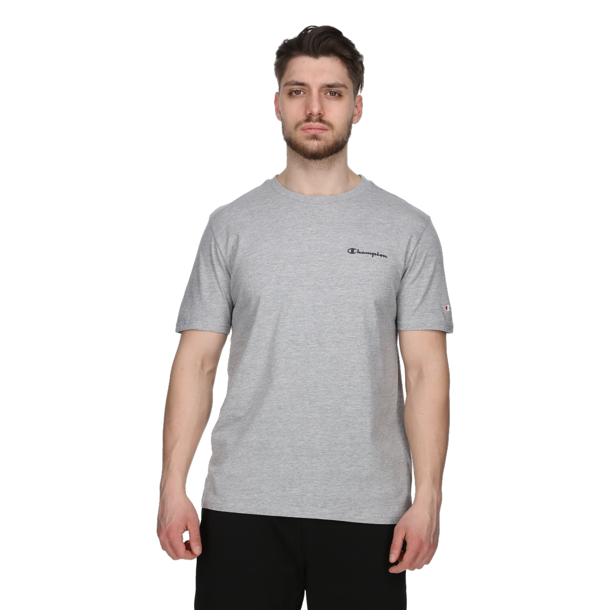 T-shirt Champion Basic Short Sleeve Crew Neck T-Shirt Grå | CHA241M800-3A, 0