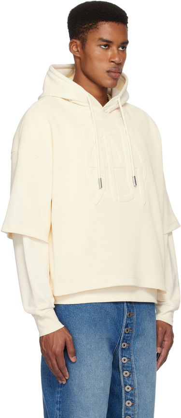 Sweatshirt Jean Paul Gaultier Jean Paul Gaultier Oversized JPG Hoodie Beige | 25/33-F-SW050E-J076-03, 1