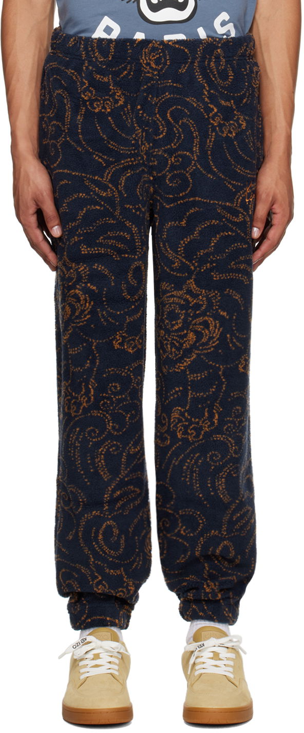 Träningsbyxor KENZO Navy Paris Star Tiger Sweatpants Mörkblå | FE65PA8154FB