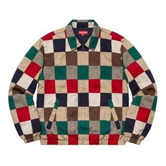 Bomberjacka Supreme Patchwork Harrington Jacket Flerfärgad | SUP-SS19-073