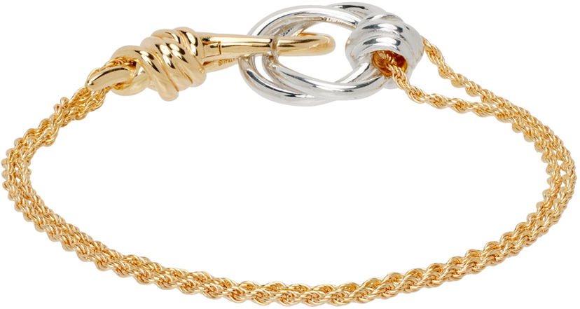 Armband Bottega Veneta Knot Bracelet Metallisk | 795803 V507D
