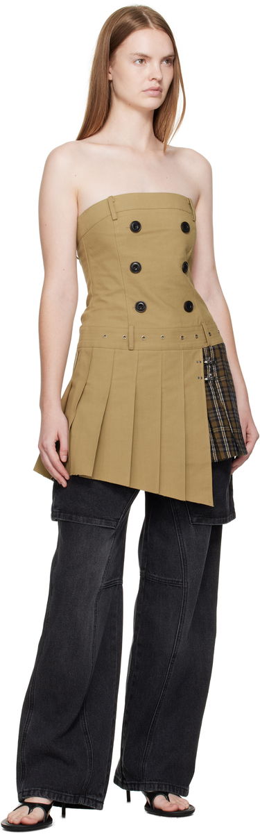 Klä Andersson Bell Andersson Bell Double-Breasted Pleated Minidress Beige | atb1366w, 4