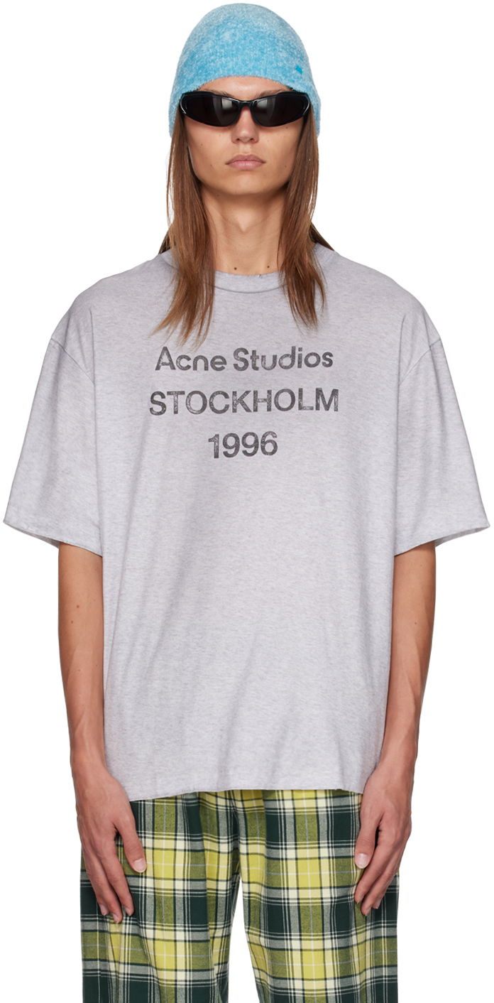 T-shirt Acne Studios Faded T-Shirt Grå | CL0201-, 0