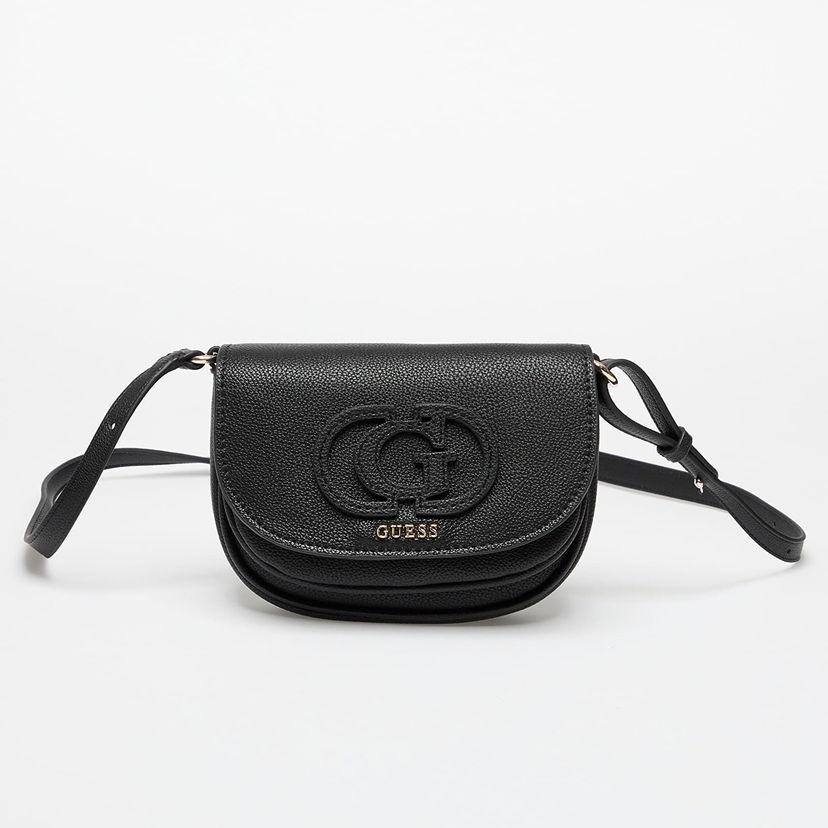 Axelväska GUESS GUESS Calebra Mini Convertible Xbdy Flap Bag Svart | HWBG9536780-BLA