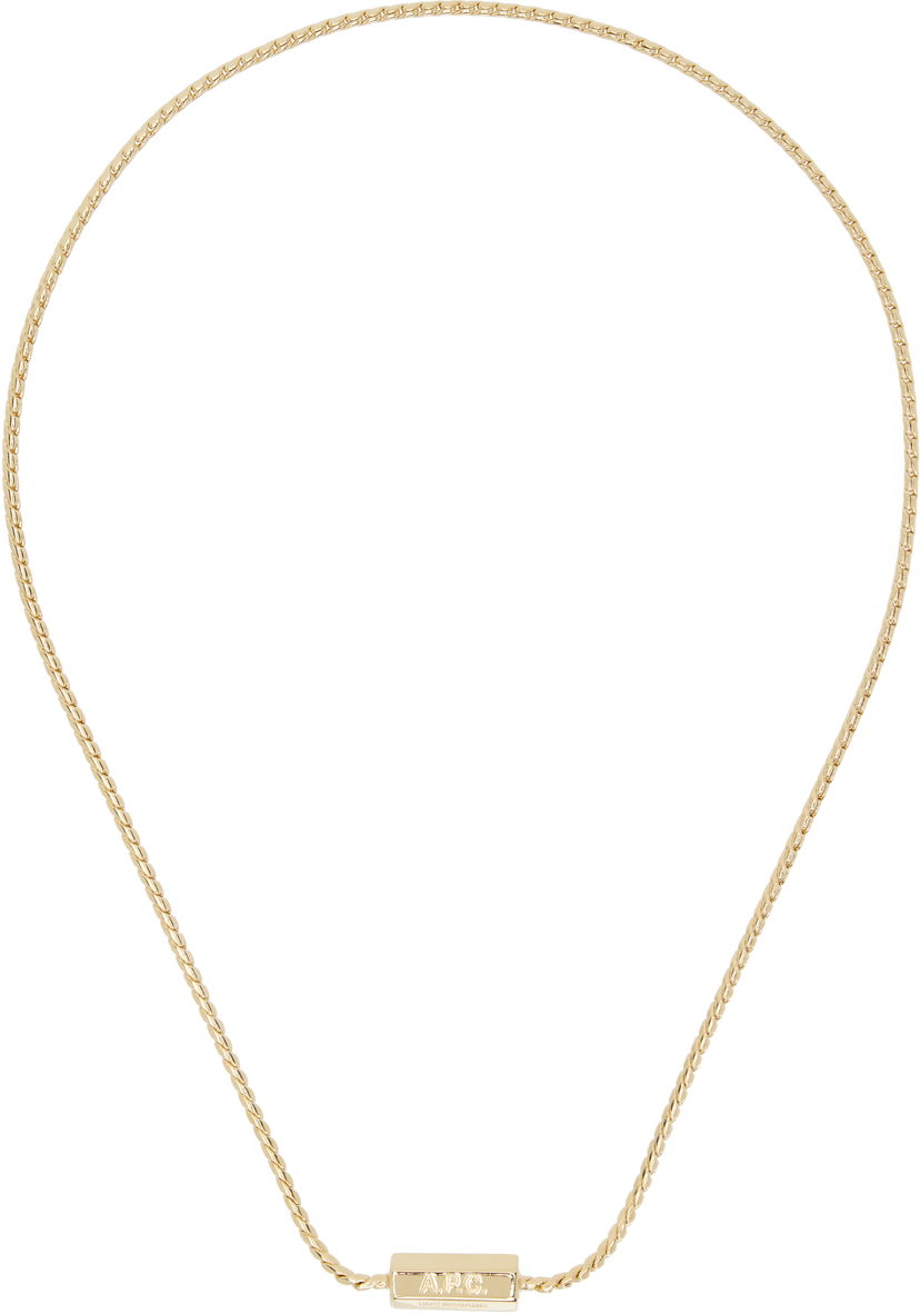 Halsband A.P.C. A.P.C. Angle Chain Necklace Gul | MEAEC-M70869